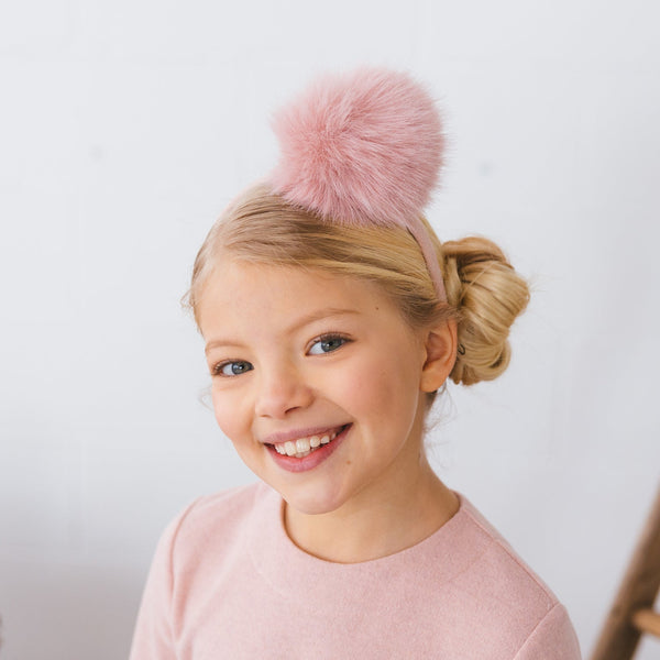 Traka za glavu s pom pomom