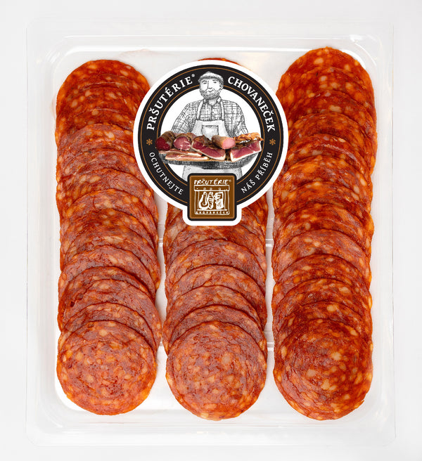 PEPPERONI from Pršutérie® vacuum-packed approx. 100g Product finely sliced