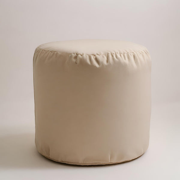 SOFT CHILL 42, Pouf Sacco Rotondo in Cotone Sfoderabile 42 x h42