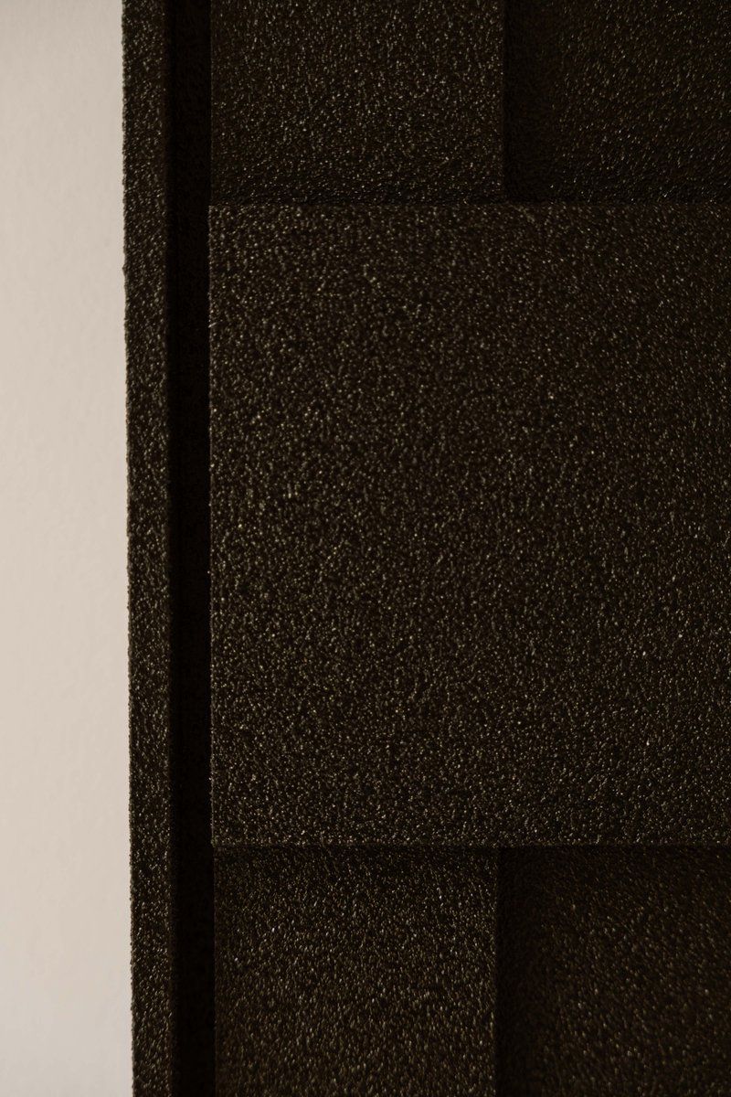 Indore Home – 3D Painting - Design A3 – Abstract Shapes – 3D Wall Panel - Black