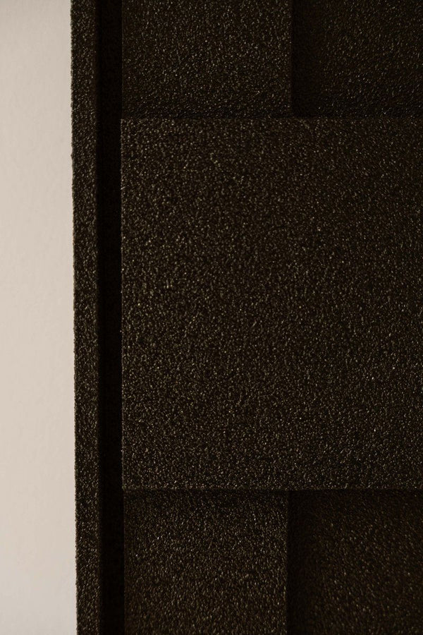 Indore Home – 3D Painting - Design A1 – Abstract Shapes – 3D Wall Panel - Black