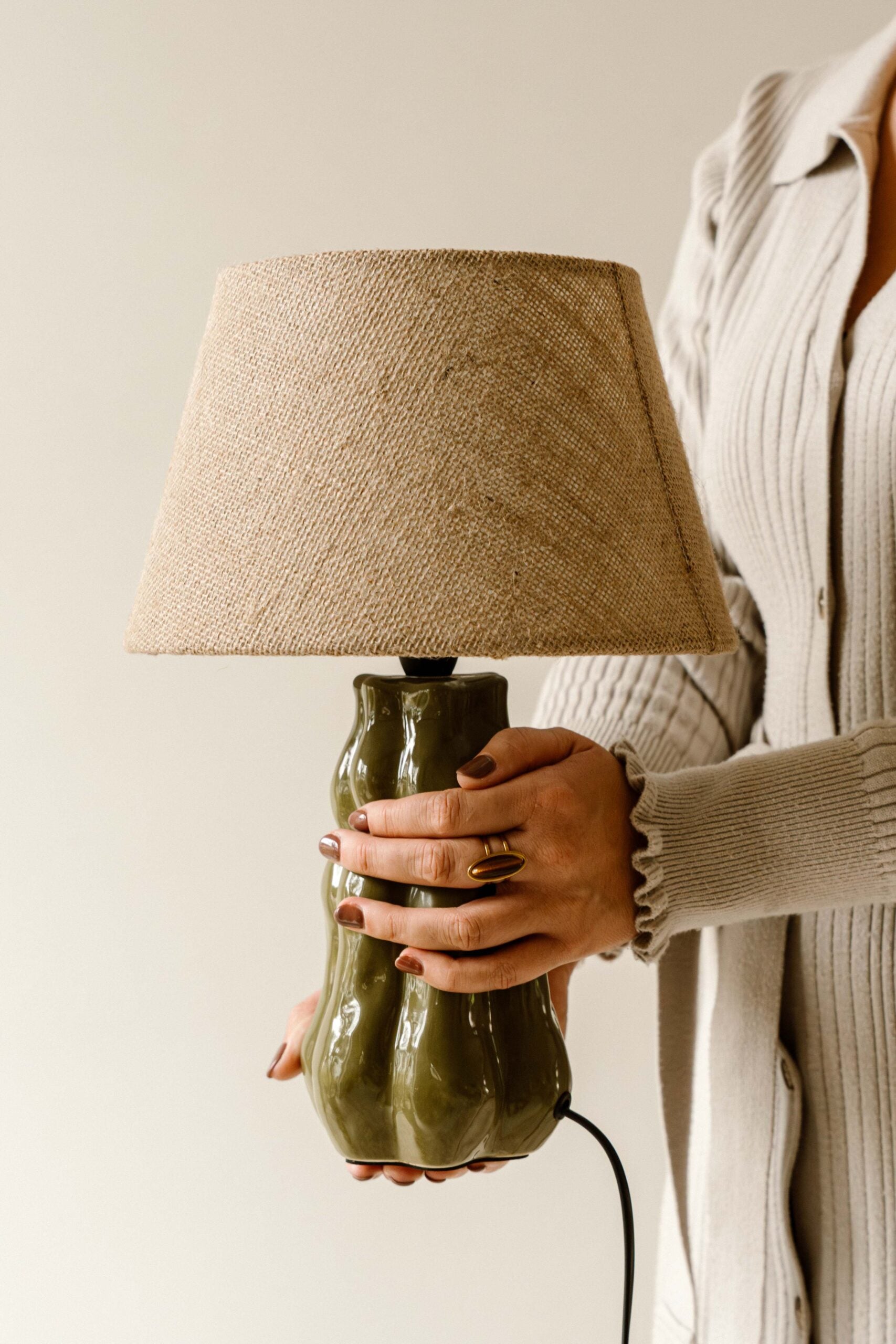Indore Home - Verde - S - Table Lamp - Green
