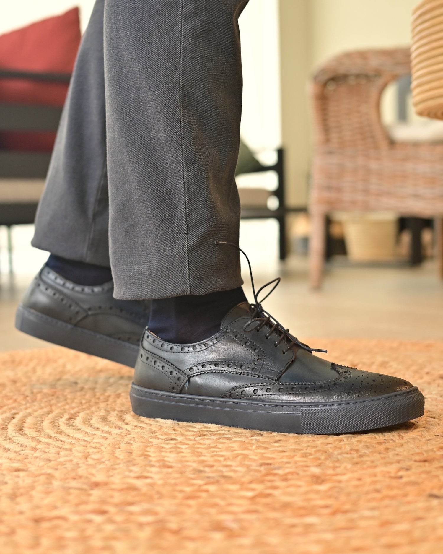 CAPRI - Full Navy Leather