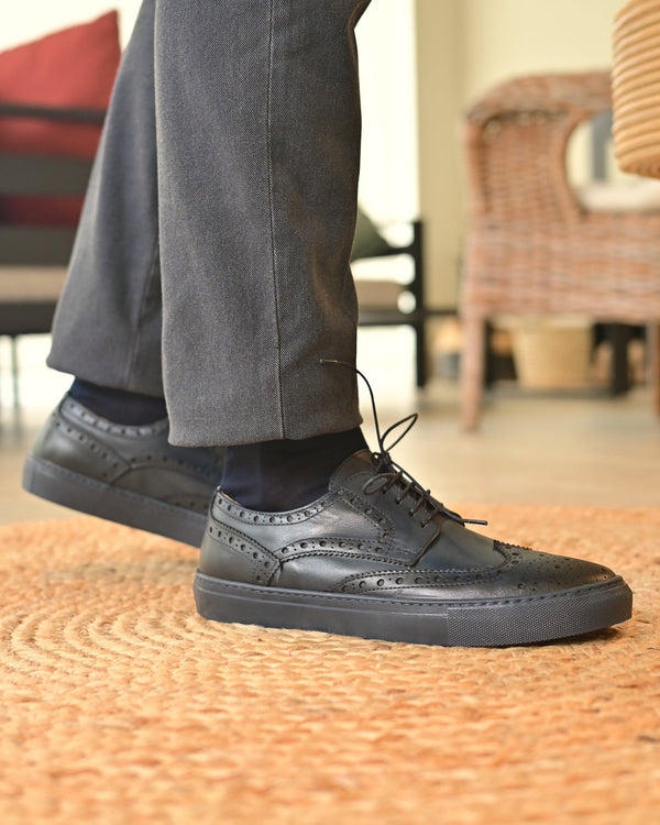 CAPRI - Full Navy Leather