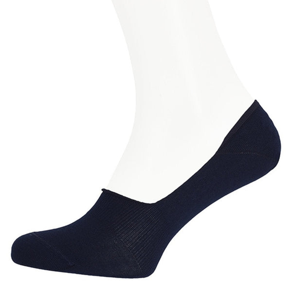 Chaussettes en coton pour hommes – Invisibles | Bleu foncé