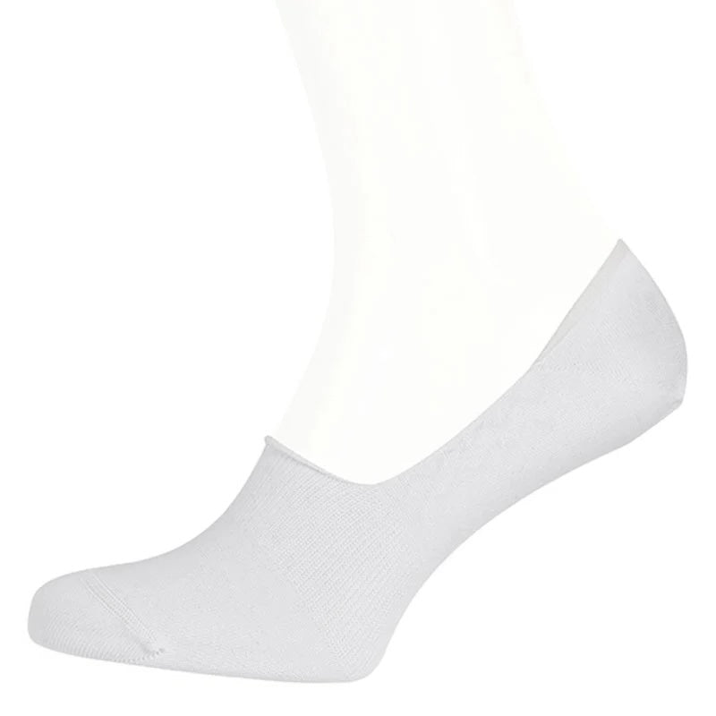 Cotton Men's Socks – Invisible | White