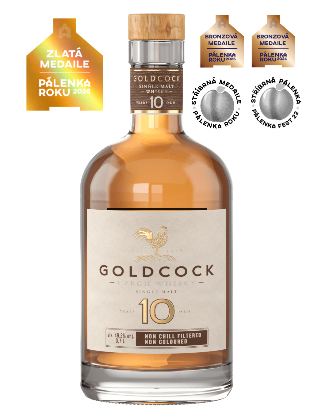 GOLDCOCK Single Malt 10yo 49.2% 0.7l
