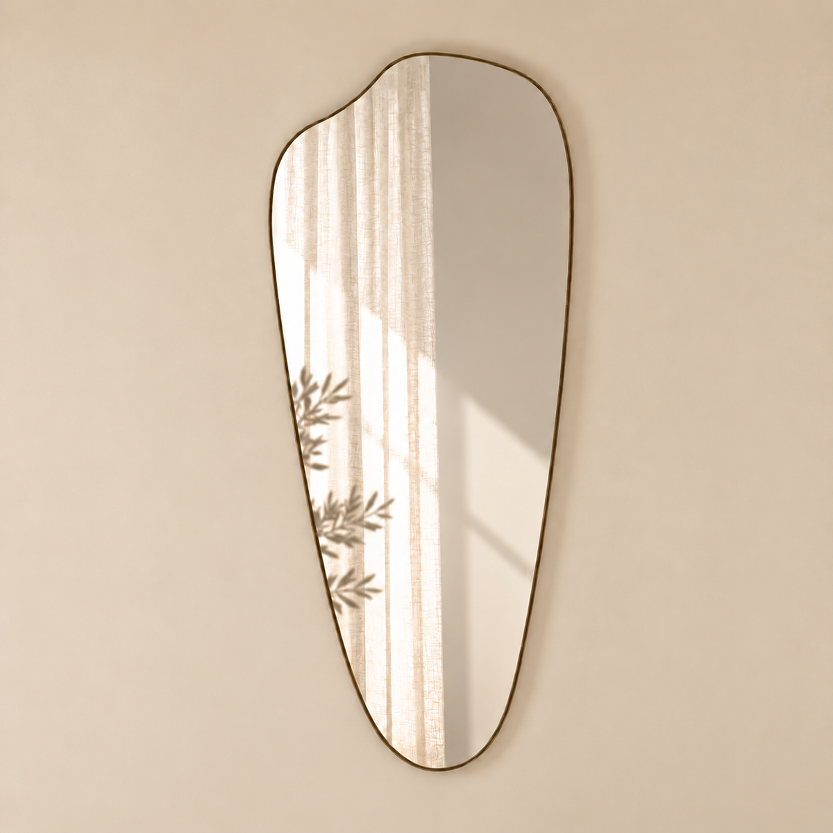 Mirror Ollie | Bronze Organic Mirror | 120 x 50 cm | Indore Home