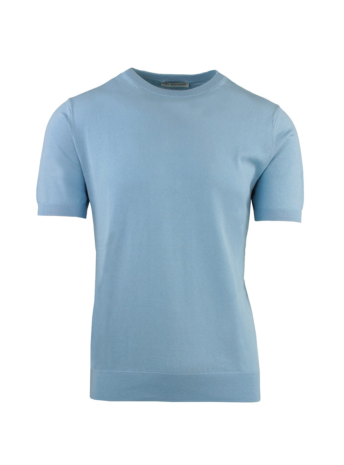 CREW NECK SHORT SLEEVE IN COTTON AND SILK