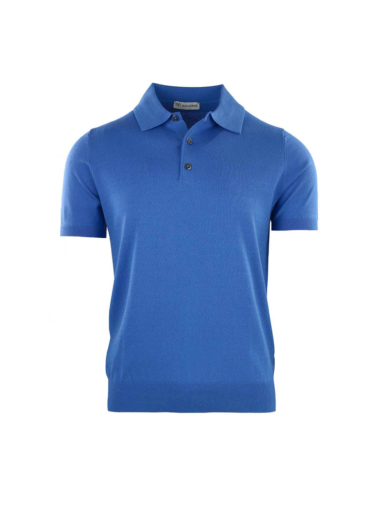 COTTON AND SILK SHORT SLEEVE POLO