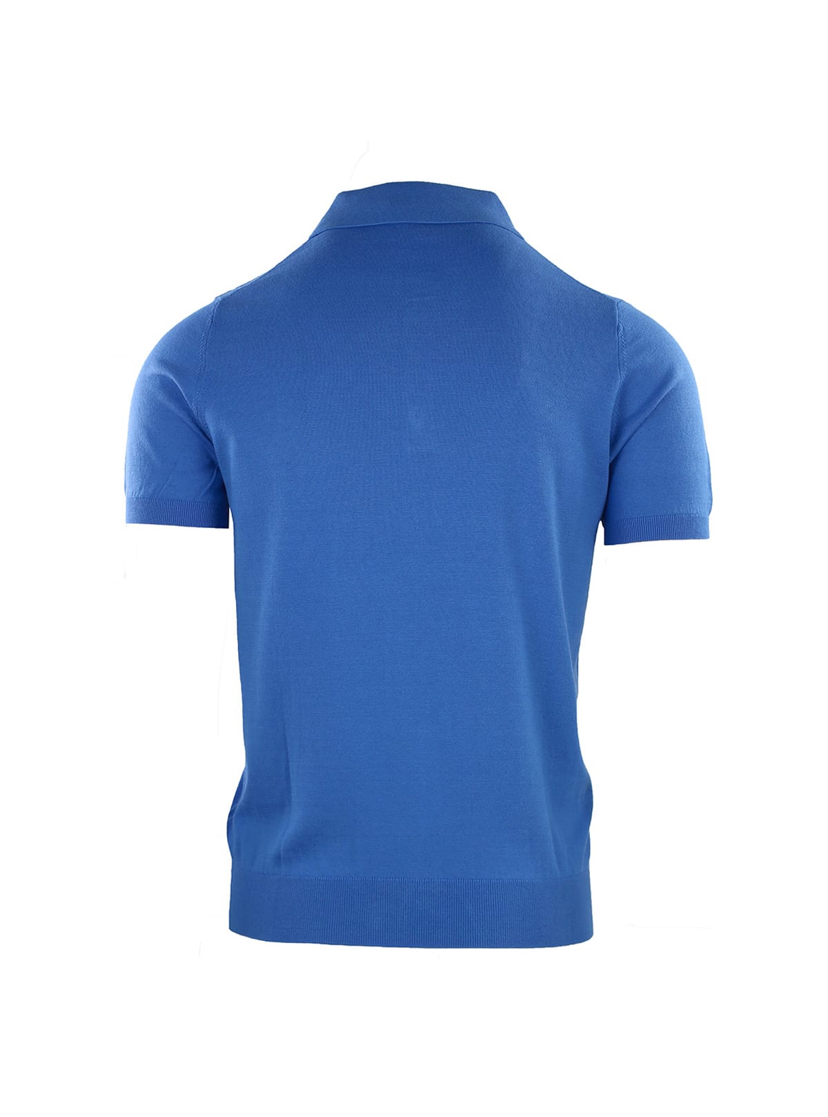 COTTON AND SILK SHORT SLEEVE POLO