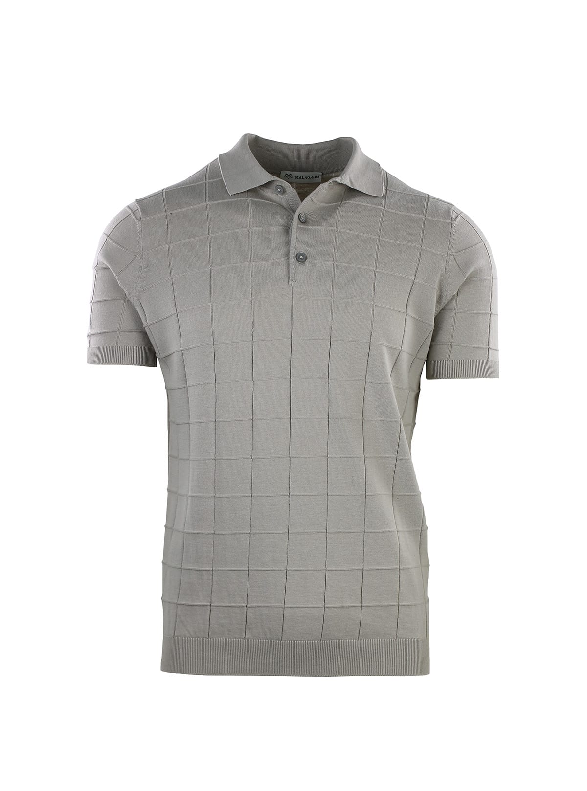 SHORT SLEEVE POLO CHECK PATTERN