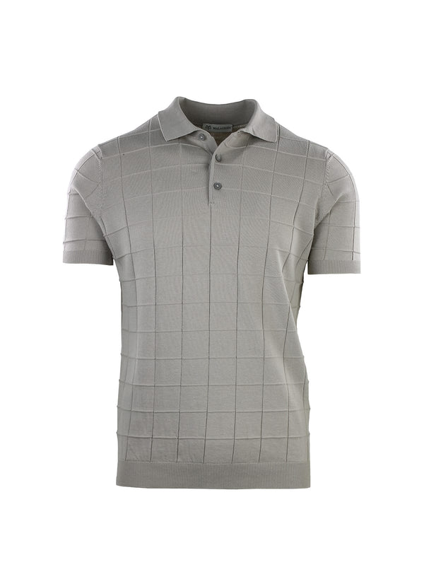 SHORT SLEEVE POLO CHECK PATTERN