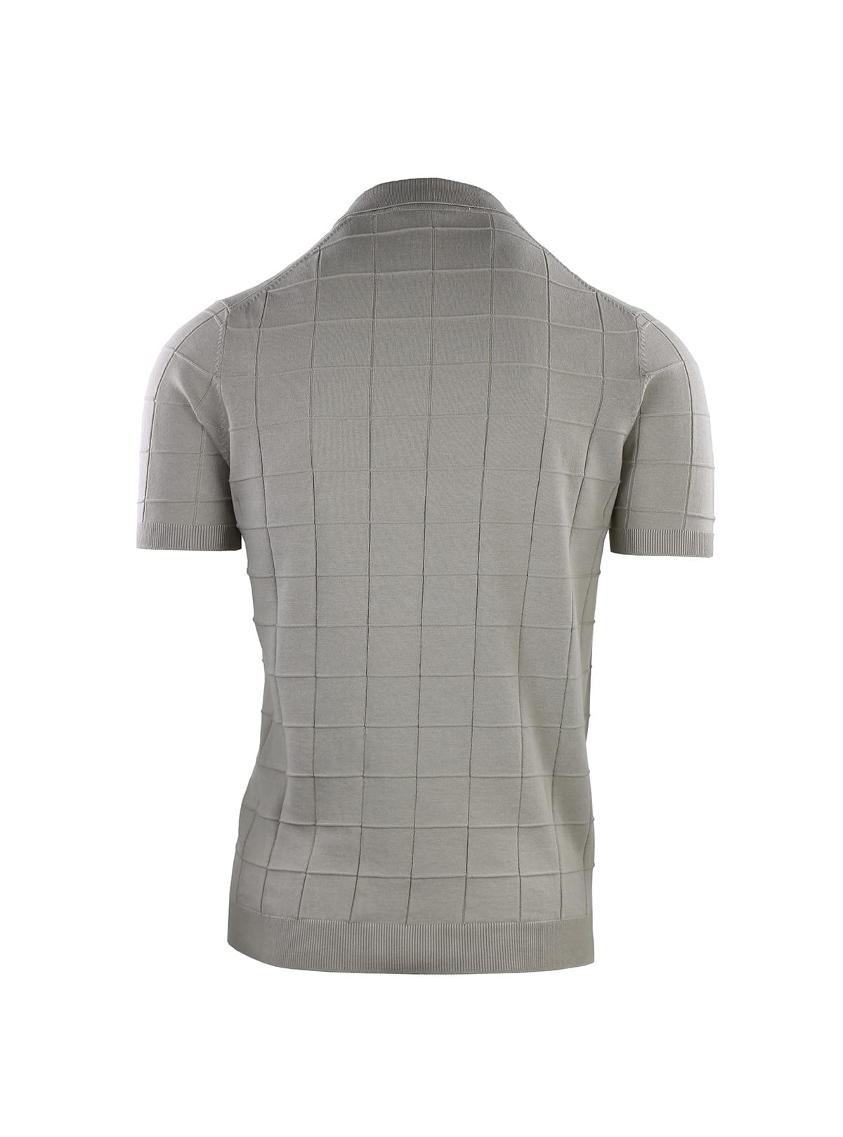 SHORT SLEEVE POLO CHECK PATTERN