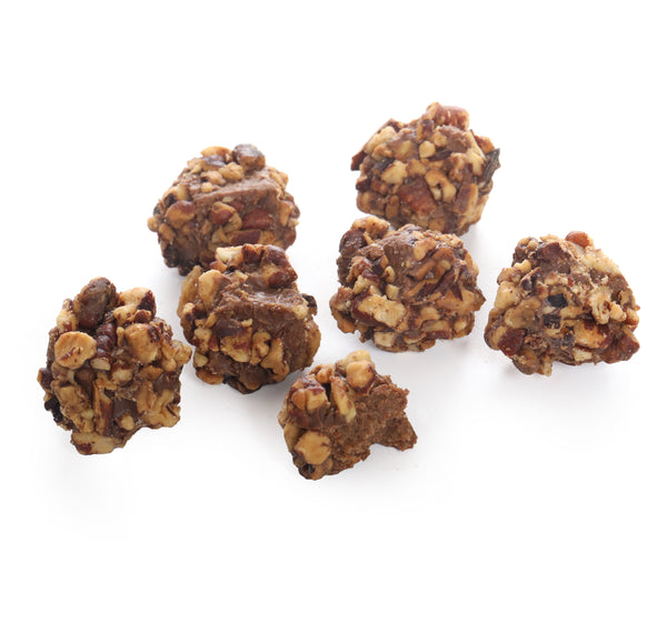 Caramelle di cioccolato al pralinato di pecan per Halloween
