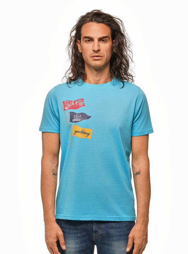 T-SHIRT Z Natisnjenimi Zastavami