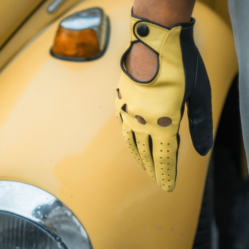 Sport Driving Gloves Made of Lambskin