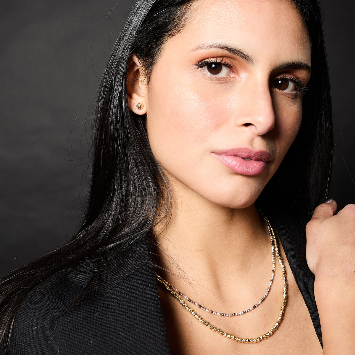 Gold-plated silver necklace ref. LC38