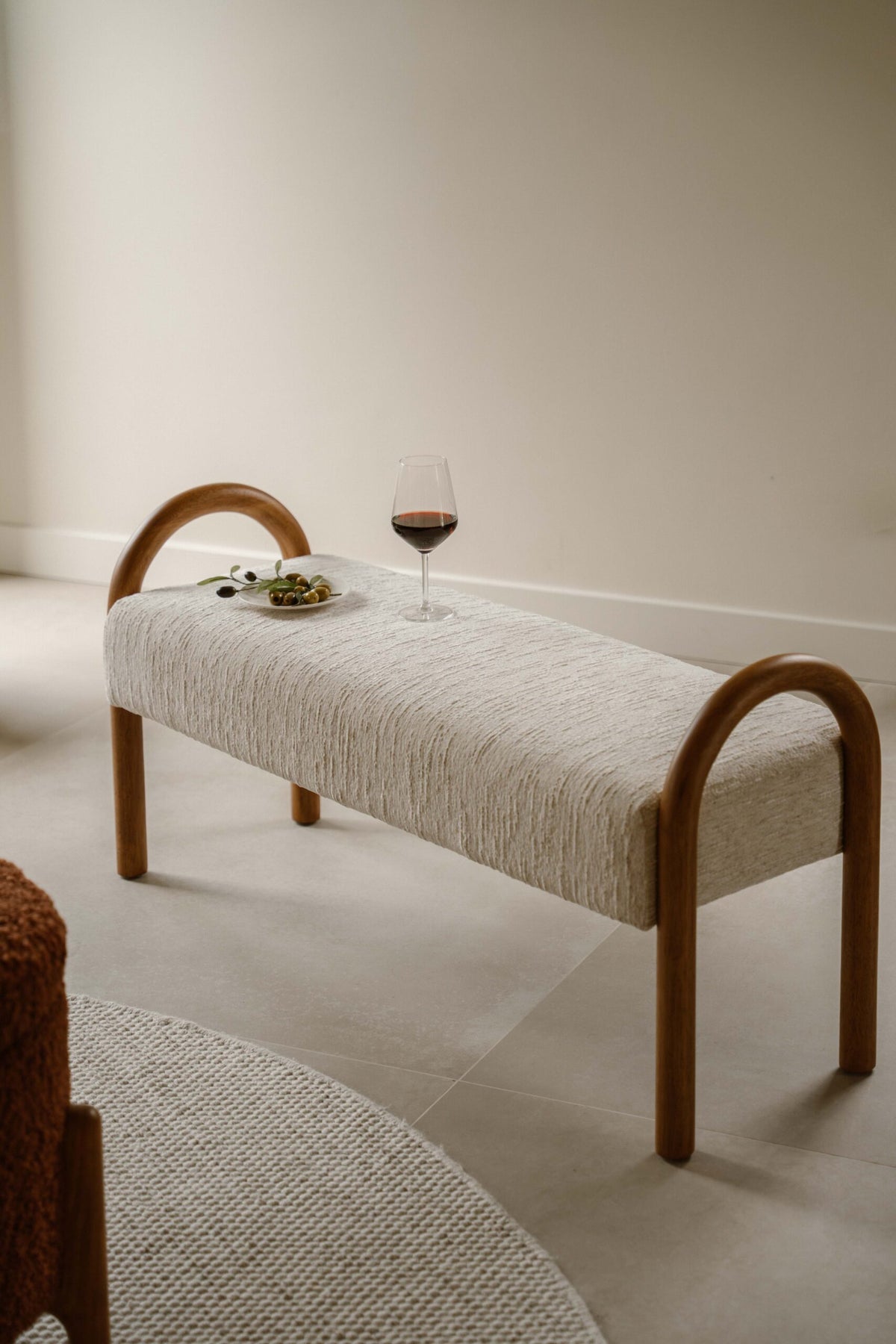 Indore Home - Hilton - Bench - Beige
