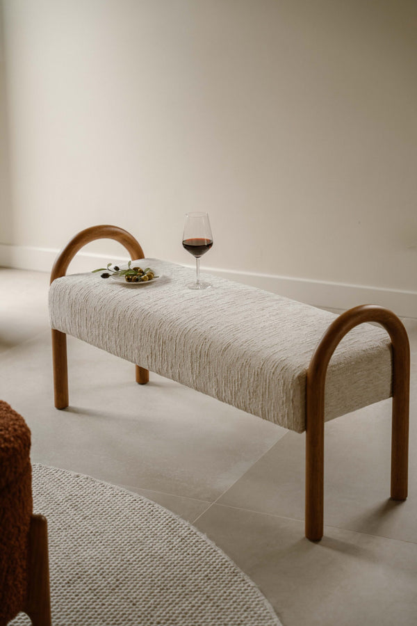 Indore Home - Hilton - Bench - Beige