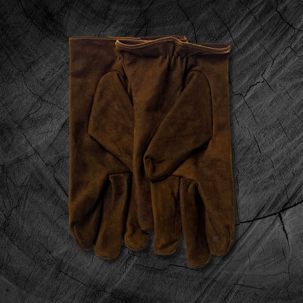 Leisure gloves made of suede calfskin