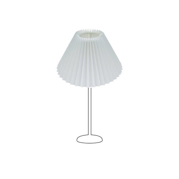 Various Lampshades Top - Pleated – White – Ø25 cm
