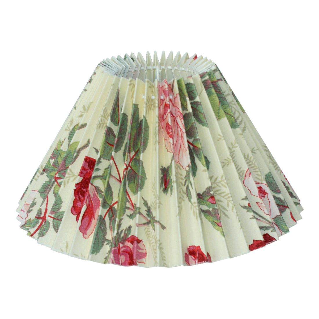 Različiti sjenila - Plisirana - Roza s cvjetnim uzorkom - Ø22 i Ø25 cm