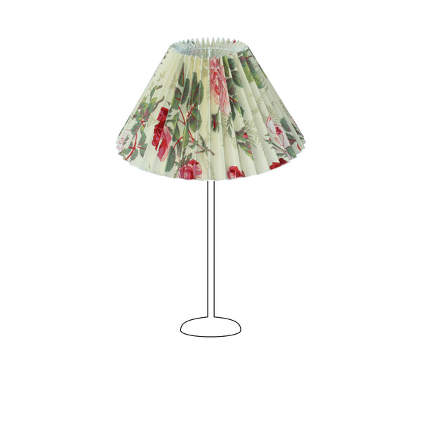 Različiti sjenila - Plisirana - Roza s cvjetnim uzorkom - Ø22 i Ø25 cm