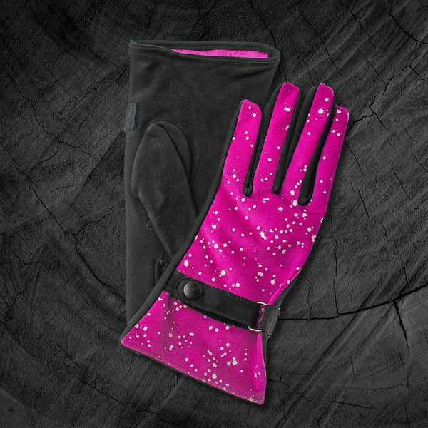 Women's Scooter Gloves Made of Suede Calfskin