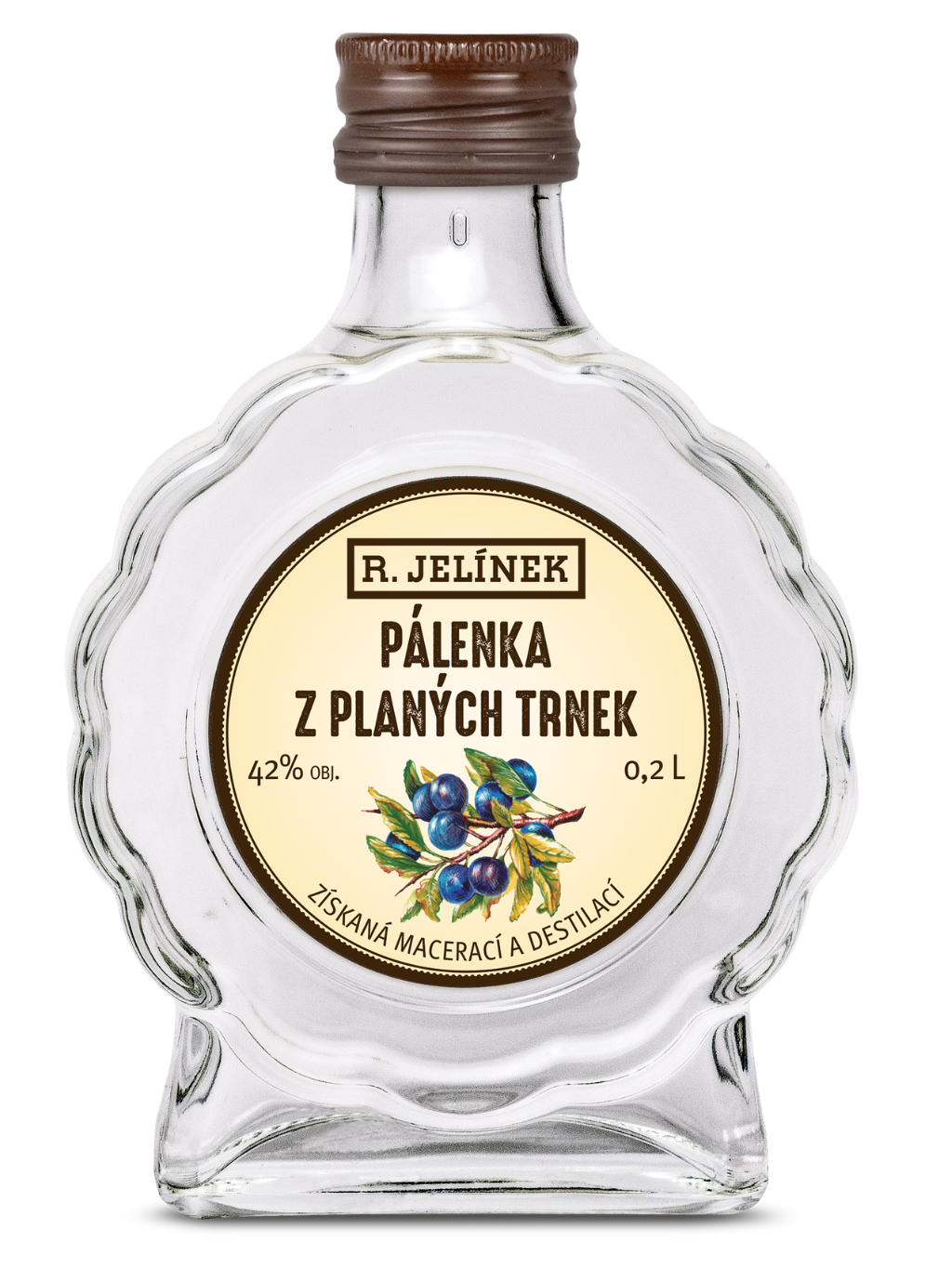 Pálenka z planých trnek 42% 0,2l