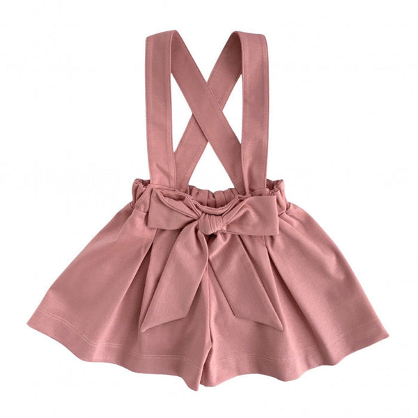 SHORTS IN PUNTO MILANO CON BRETELLE