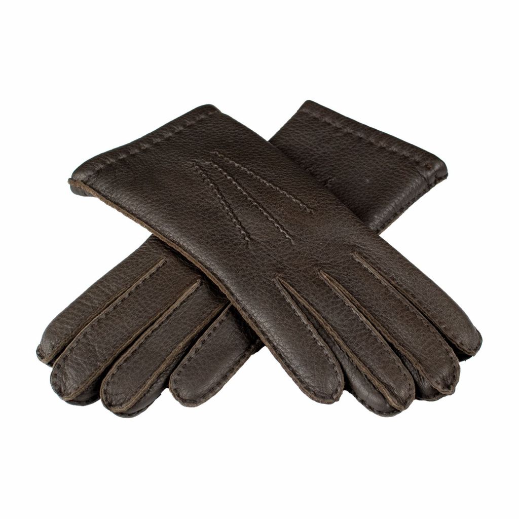 Handmade Women's Deer Leather Gloves with Cashmere