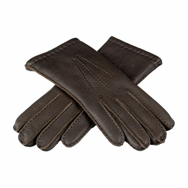 Handmade Women's Deer Leather Gloves with Cashmere