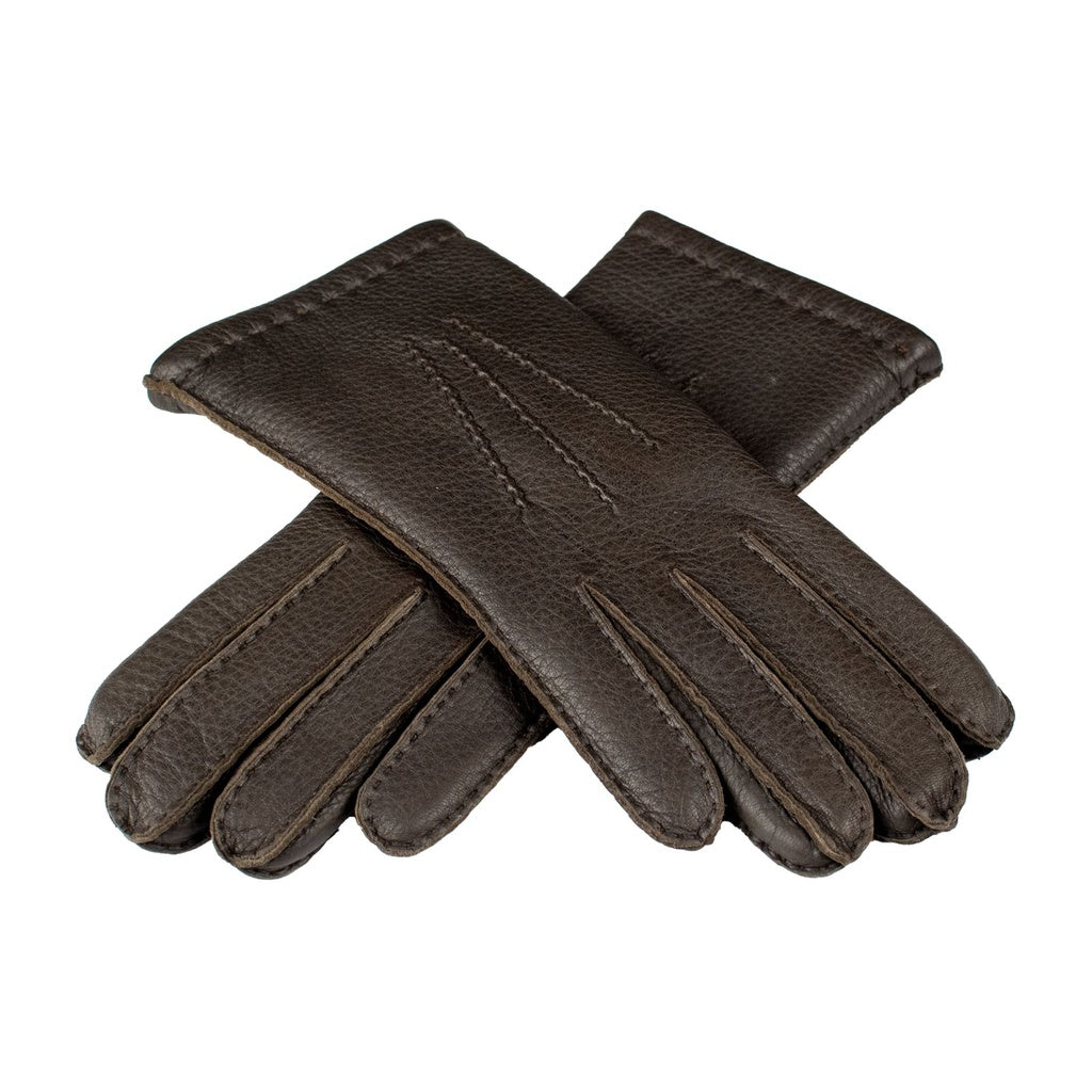 Handmade Women's Deer Leather Gloves with Cashmere