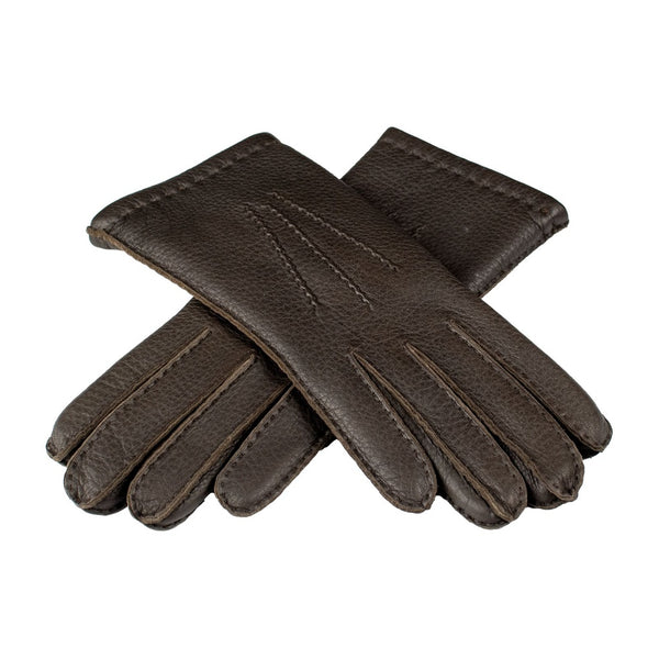 Handmade Women's Deer Leather Gloves with Cashmere