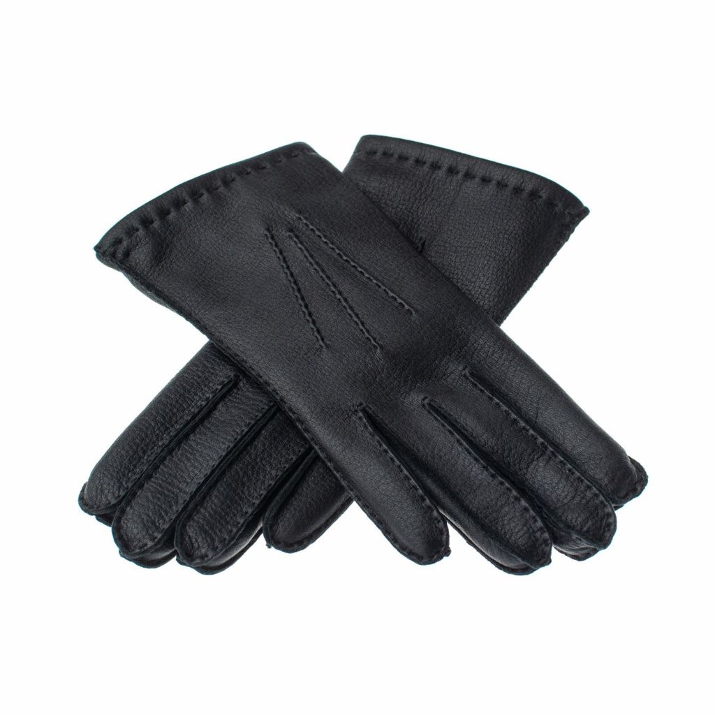 Handmade Women's Deer Leather Gloves with Cashmere