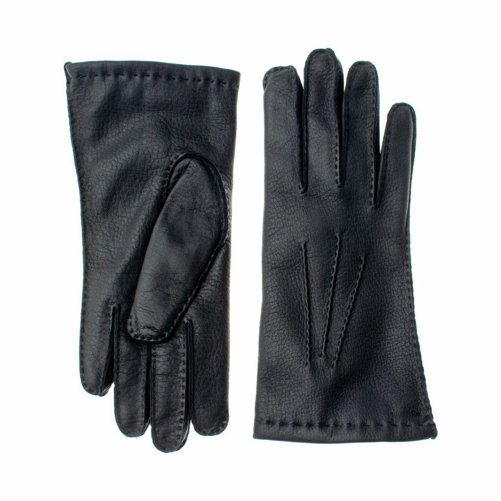 Handmade Women's Deer Leather Gloves with Cashmere