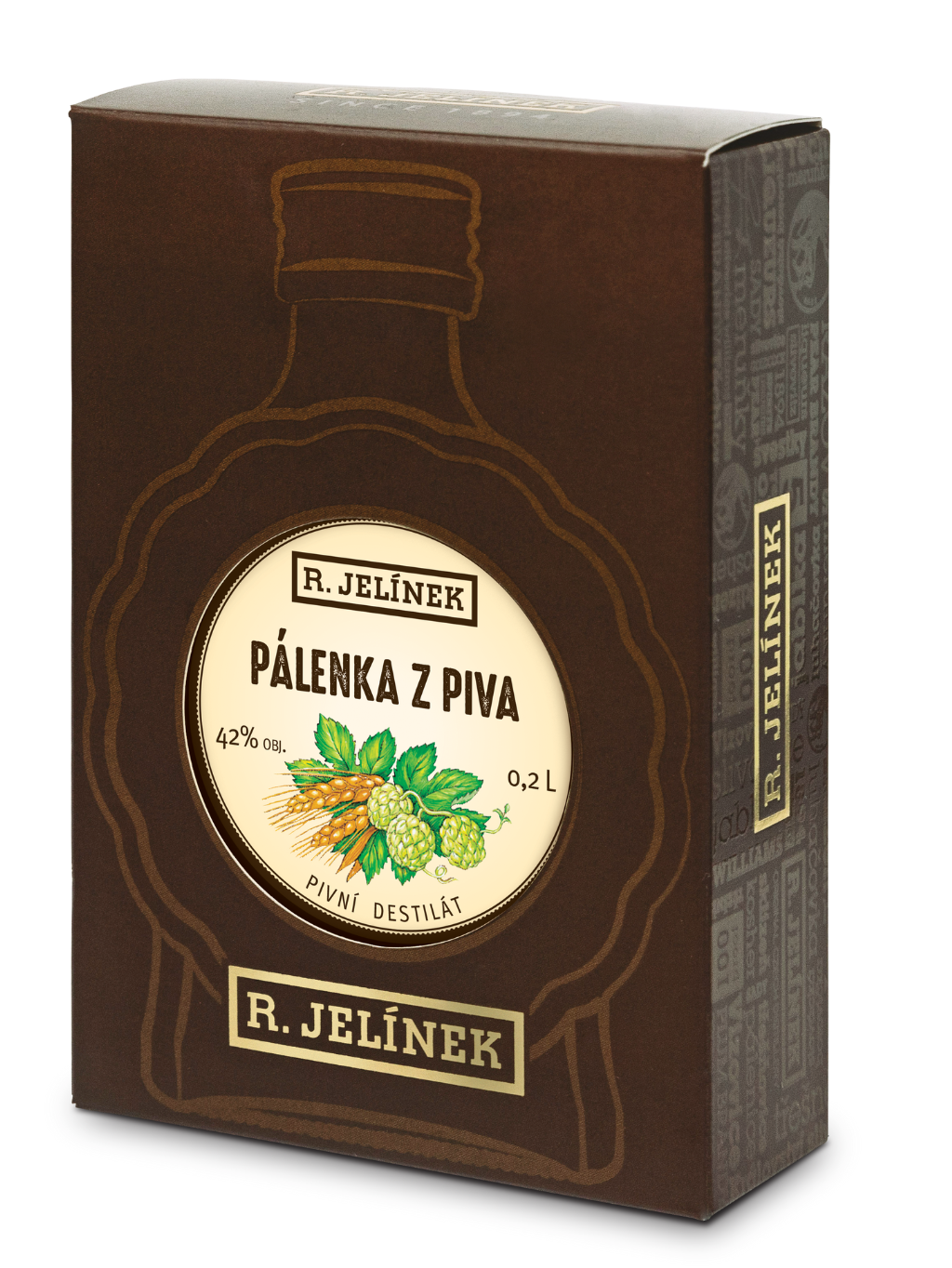 Pivní pálenka 42% 0,2l
