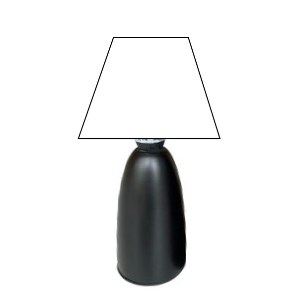 Various Comico Wood Lamp Base Black – Modern & Striking (18 cm / 24 cm, E14 / E27)