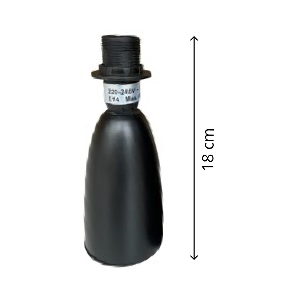 Various Comico Wood Lamp Base Black – Modern & Striking (18 cm / 24 cm, E14 / E27)