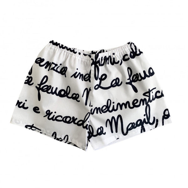 BLUE LETTERING PRINTED CULOTTE