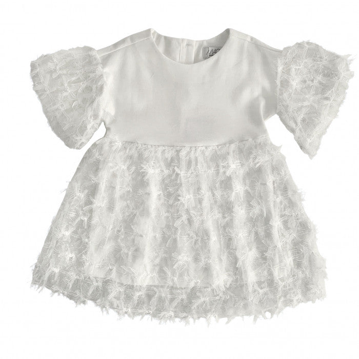 MILANO STITCH DRESS AND TULLE SKIRT WITH BOWS