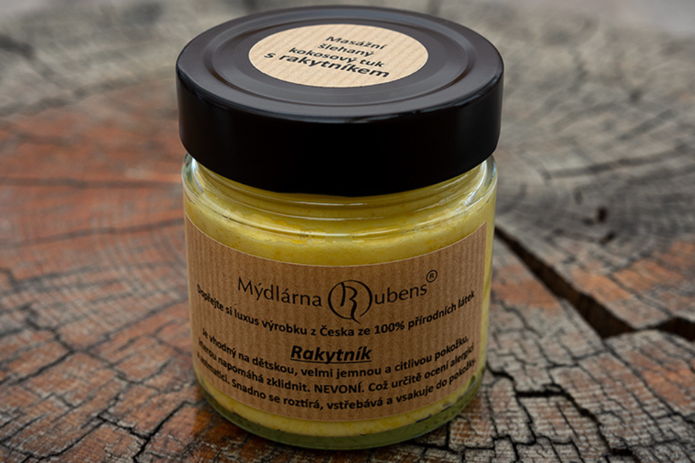 Coconut Oil with Sea Buckthorn Weight: Glass 350g