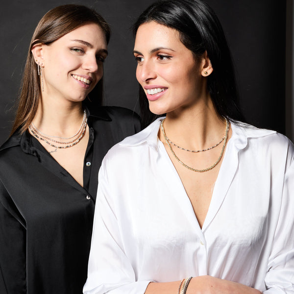 Rose gold plated silver dangling earrings ref. LC82