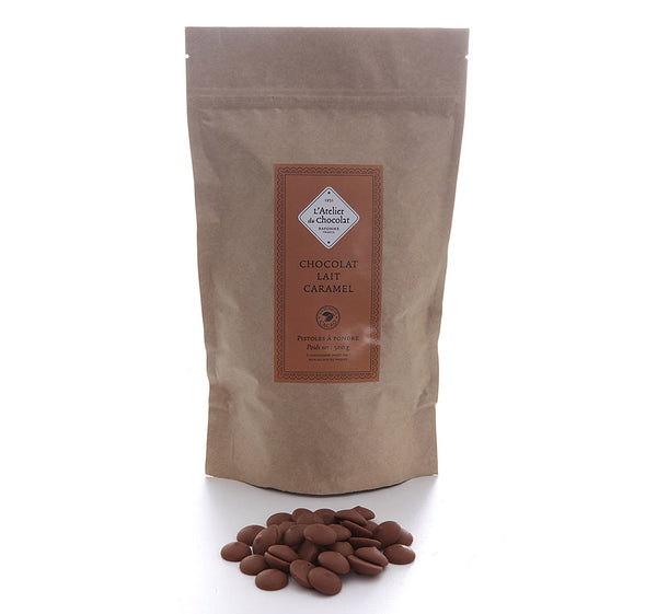 Gocce di caramello al cioccolato al latte