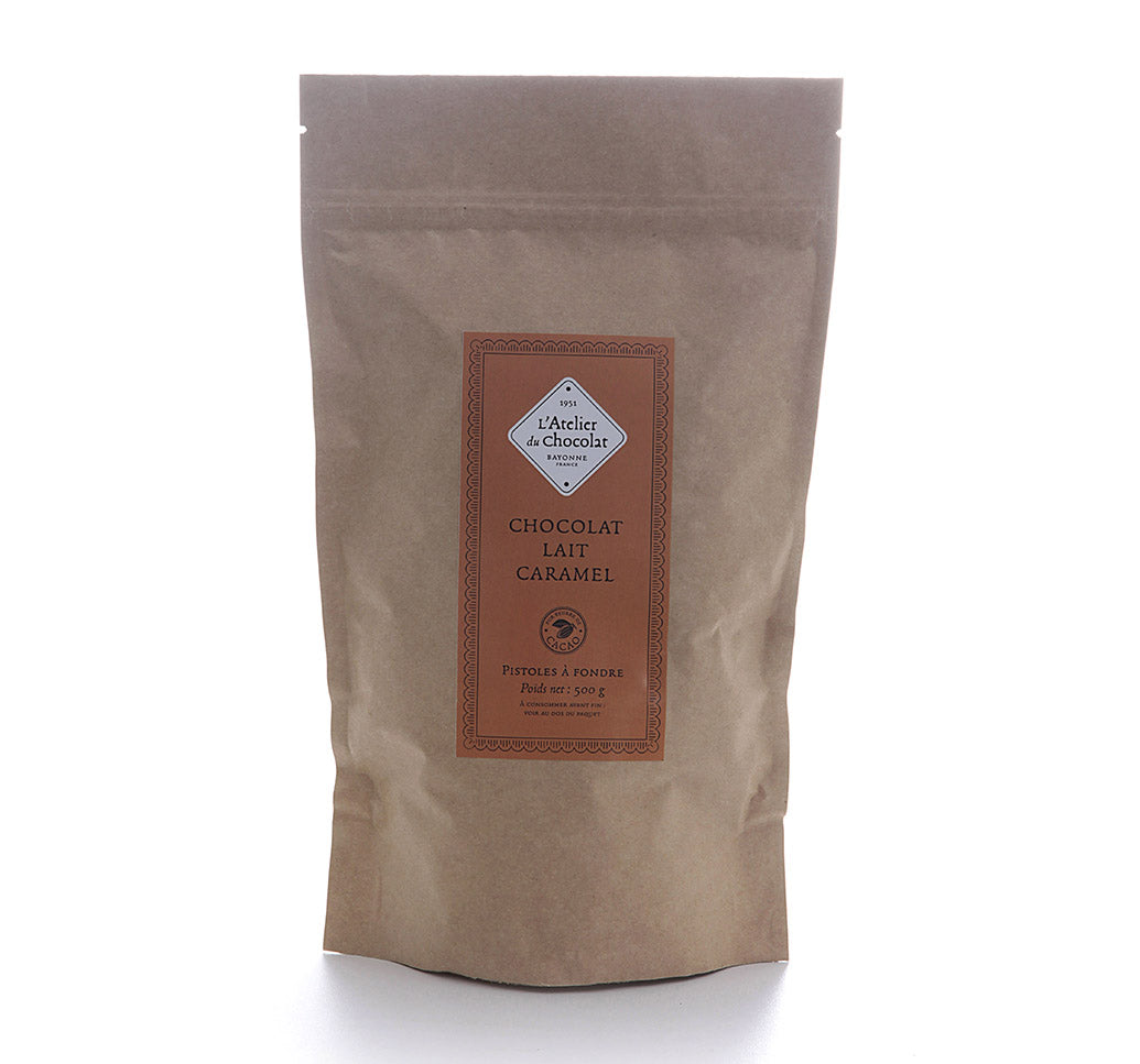 Milk chocolate caramel baking drops