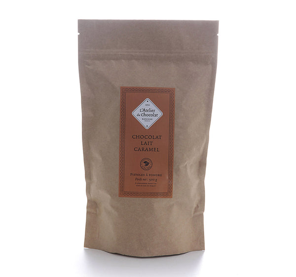 Milk chocolate caramel baking drops