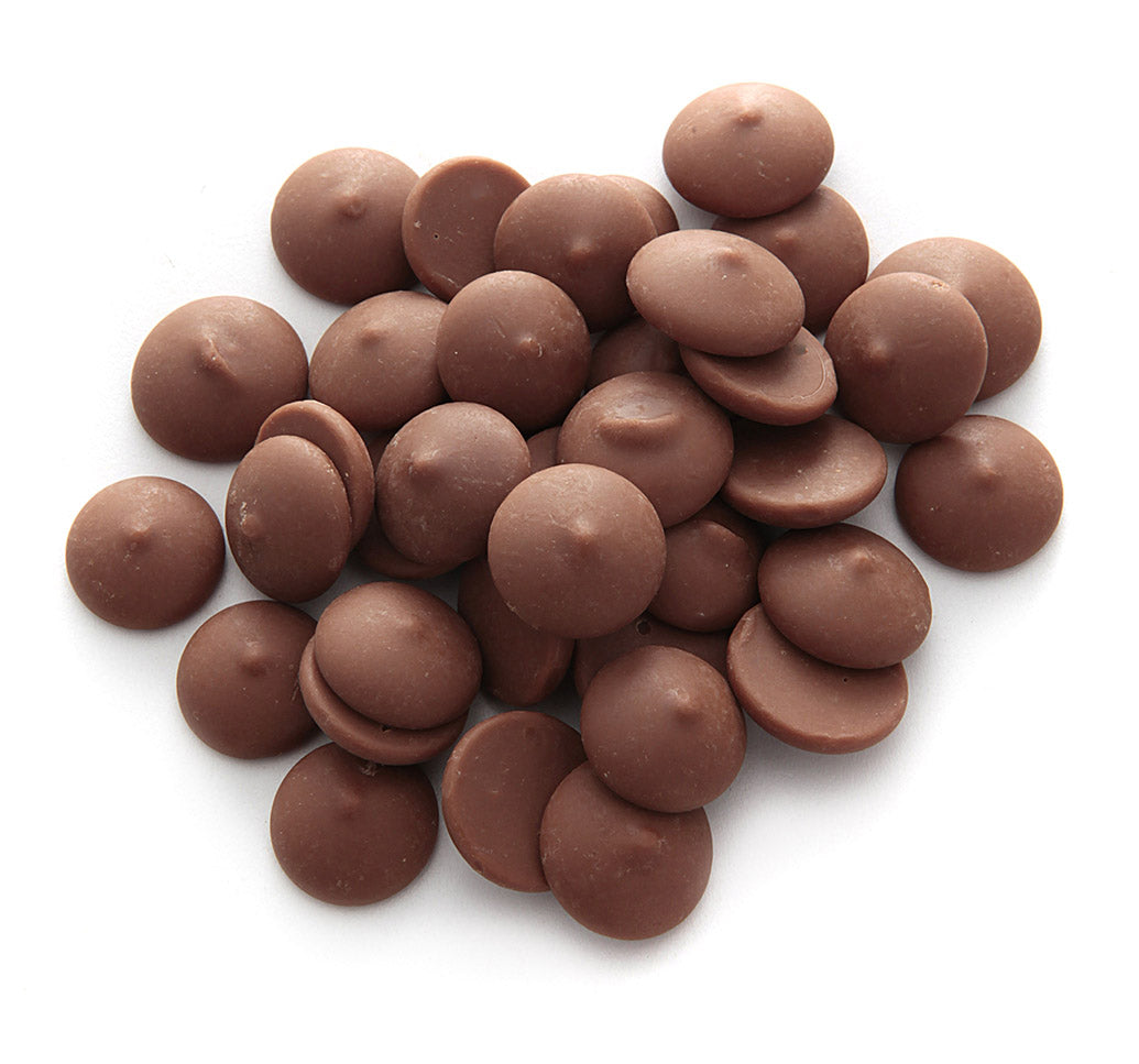 Milk chocolate caramel baking drops