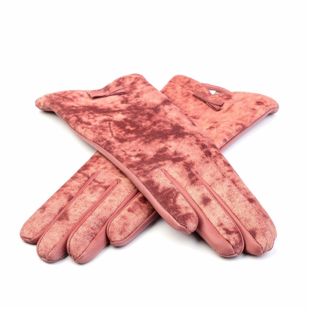 Women's Leather Gloves with Bow