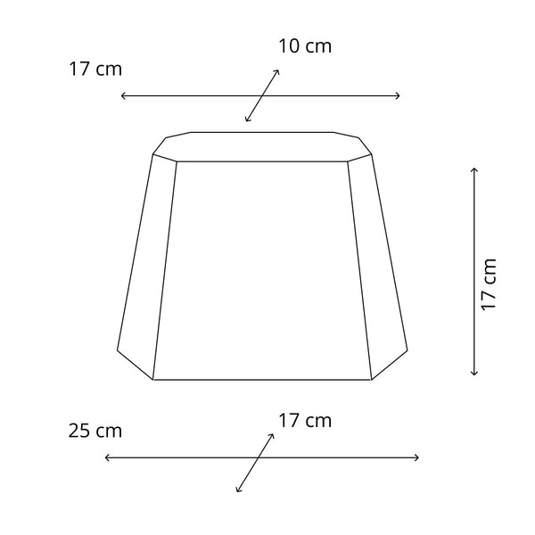 Conica 8-Sided Lampshade Chintz Gray – Elegance for Your Table Lamp